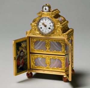 Cabinet miniature avec montre, c.1770-75 - James Cox