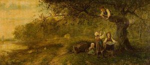 Cueillir des pommes, fin du 19e siècle