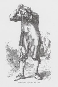 Le chagrin de Little-Faith pour sa perte (gravure) - James Dawson Watson