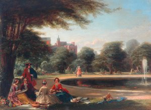 Hampton Court, la Fontaine - James Digman Wingfield