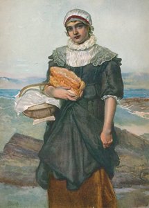Une pêcheuse française, c1890, 1906 - James Dromgole Linton