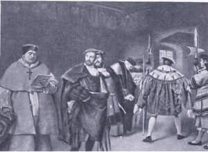 Renvoi du cardinal Wolsey par le roi Henri VIII, de l