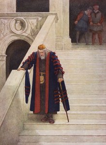 Le Marchand de Venise de Shakespeare : Shylock quittant le Palais Ducal - James Dromgole Linton