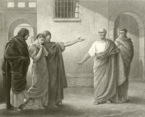 Volumnia réprimandant Brutus et Sicinius - James Dromgole Linton