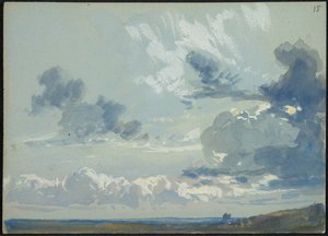 Étude de ciel avec horizon (recto)