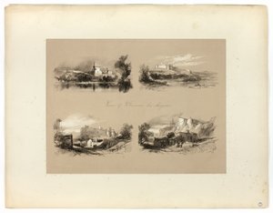 Vues de Villeneuve-lès-Avignon, des Sélections pittoresques - James Duffield Harding
