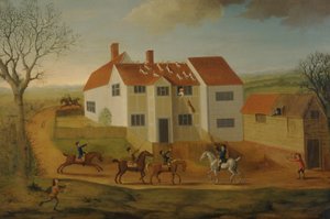 John Sidey et ses chiens à une ferme près de Hadleigh, Suffolk - James Dunthorne