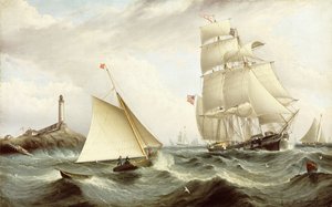 Ramasser le pilote - Île de Shoals, New Hampshire - James E. Buttersworth