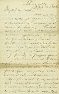 Lettre de James E. Love, Louisville, à Molly, 28-30 septembre 1862 - James Edwin Love