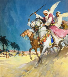 Arabes (gouache sur papier)