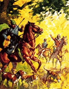 Décès de William Rufus, fils de Guillaume le Conquérant (lithographie couleur) - James Edwin McConnell