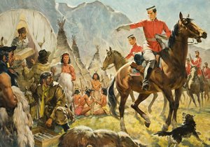 La police montée ( ) et les Indiens - James Edwin McConnell