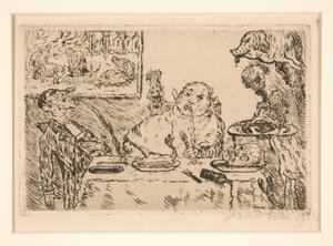 La gourmandise, du portfolio Les péchés capitaux - James Ensor