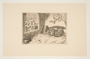 La Paresse, du portfolio Les Péchés Capitaux - James Ensor