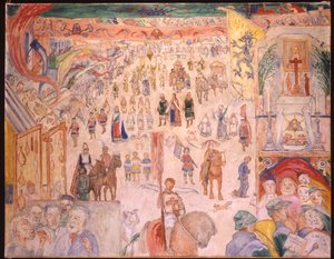 La procession de Sainte Godelieve à Ghistelles - James Ensor