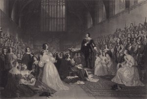 Le procès de Thomas, comte de Strafford, dans le Westminster Hall, 1641