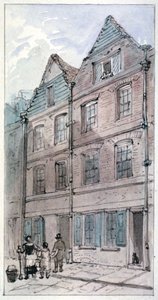Maisons dans Blackhorse Alley, Fleet Street, City of London, 1850 - James Findlay