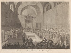 Roi sur Son Trône à la Chambre des Lords