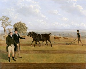 Sir Charles Morgan, 1760-1846 à la compétition de labour de Castleton - James Flewitt Mullock