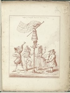 Page de titre de la série Hollandia Regenerata, 1795 - James Gillray (possibly)