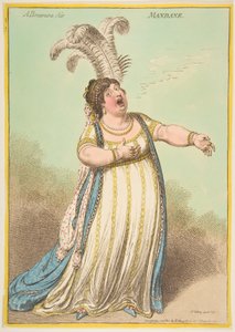Un air de bravoure. Mandane - James Gillray