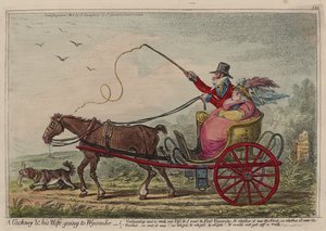 Un Cockney et sa femme allant à Wycombe - James Gillray