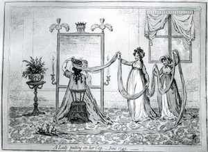 Une dame mettant son chapeau, 1795