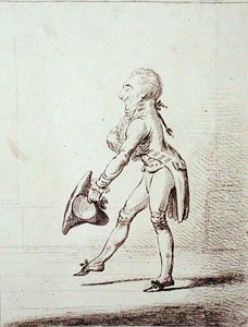 Un maître de cérémonie, publié par Hannah Humphrey en 1803 (eau-forte) - James Gillray