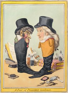 Une paire de gentlemen polis, publié par Hannah Humphrey en 1801