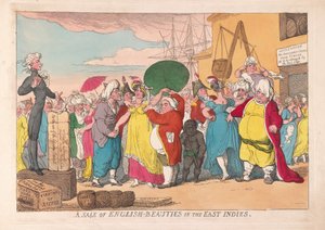 Une vente de beautés anglaises aux Indes orientales