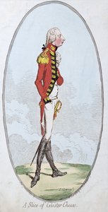 Une tranche de fromage de Gloster, publiée par Hannah Humphrey en 1795
