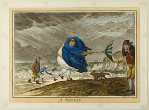 Une bourrasque - James Gillray