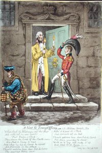 Un conseil aux jeunes officiers, publié par Hannah Humphrey en 1804 - James Gillray