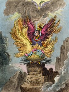 Apothéose du Phénix Corse, publié par Hannah Humphrey en 1808