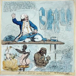 Black-Dick devenu Tailleur - James Gillray