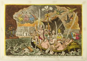 Le bateau de Charon - James Gillray
