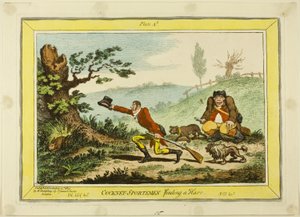 Des sportifs cockney trouvent un lièvre - James Gillray