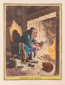 Confort pour les cors, pub. 1800 - James Gillray