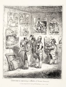 Connaisseurs examinant une collection de George Morland, 1807 - James Gillray