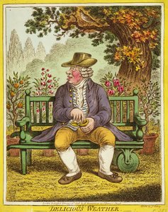 Temps Délicieux, publié par Hannah Humphrey, 1808 - James Gillray