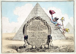 Croquis égyptiens, publié par Hannah Humphrey en 1799