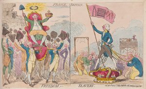 France Liberté, Grande-Bretagne Esclavage, pub. 1789
