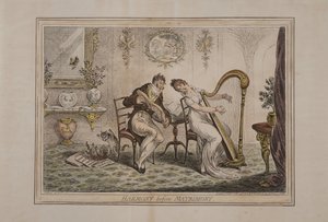 Harmonie avant le Mariage, publié par Hannah Humphrey, 1805