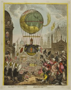 Il dirige son vol - James Gillray