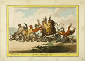 Lancer de chiens de chasse
