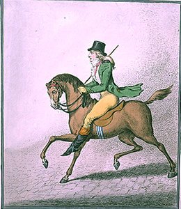 Comment monter avec élégance dans les rues, publié par Hannah Humphrey en 1800 - James Gillray