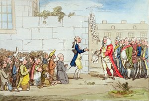 Gratitude irlandaise, publié par Hannah Humphrey en 1782 - James Gillray