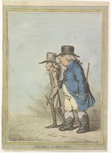 Caricature de Guillaume V, 1797 (Pylades & Orestes)