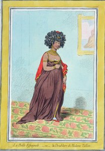 La Belle Espagnole, ou La Doublure de Madame Tallien (1773-1835) publiée par Hannah Humphrey en 1796