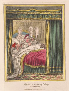 Matines au Collège D-wn-ng, Cambridge, pub. 1810